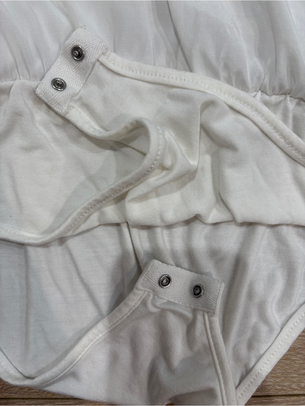 Superdown Presley surplice bodysuit White shirt bodysuit Size S - Picture 5 of 9